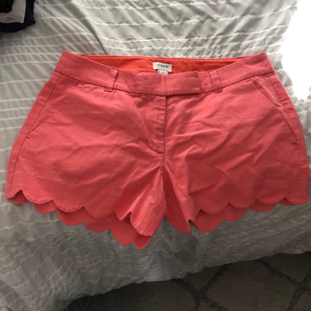 J crew scalloped shorts
